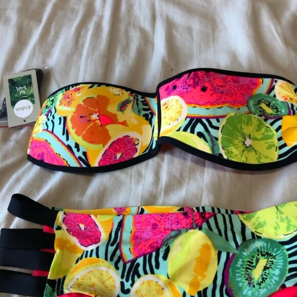 Body Glove tutti Colorful Fruit Print Bikini Set small top xsmall bottoms - Picture 3 of 11